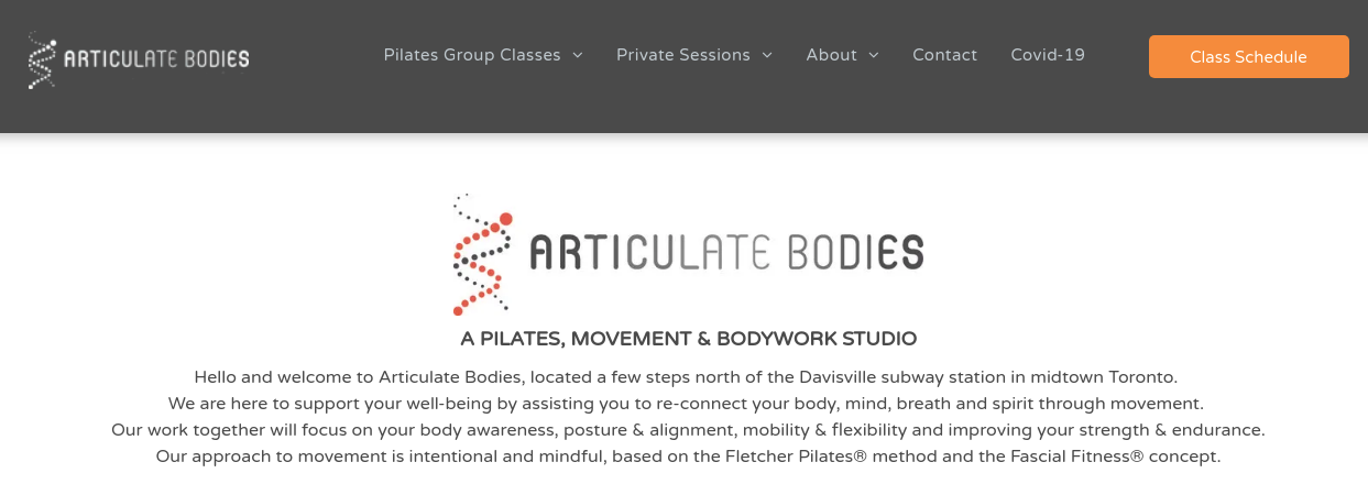 Articulate Bodies Website