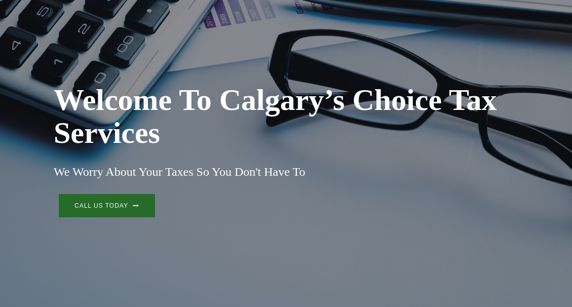 Site Web des services fiscaux de choix de Calgary