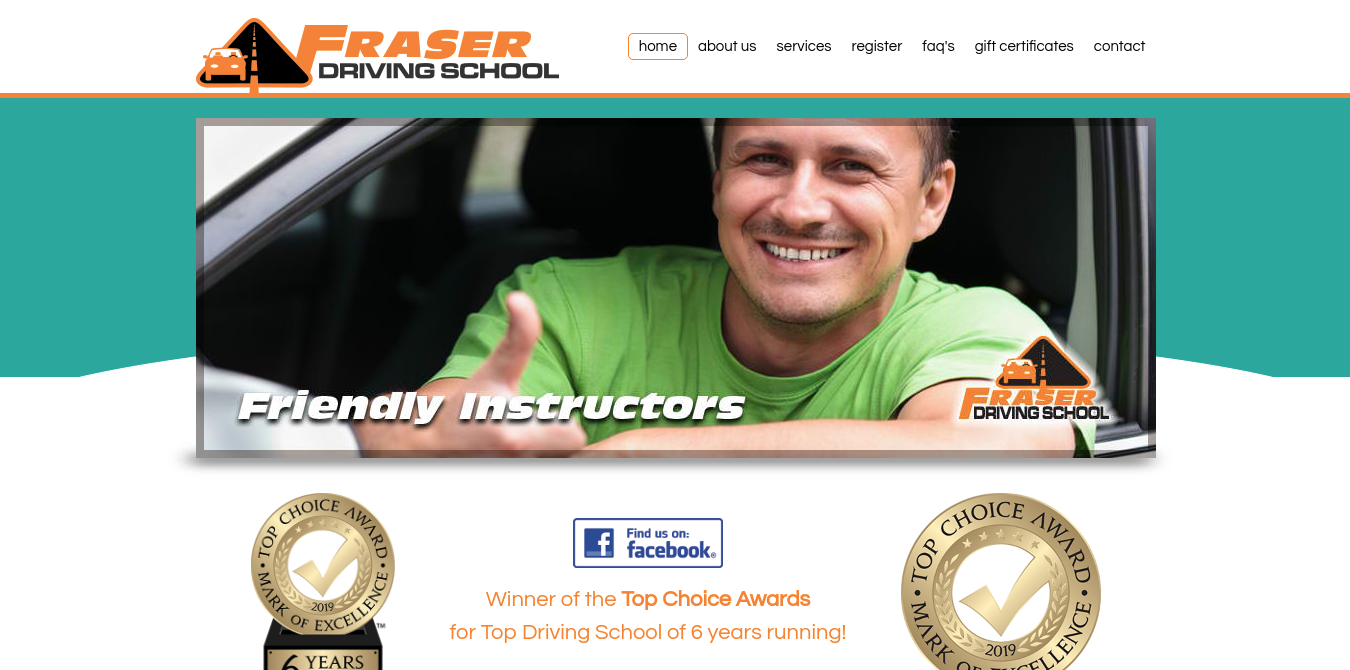 Fraser Driving School Website