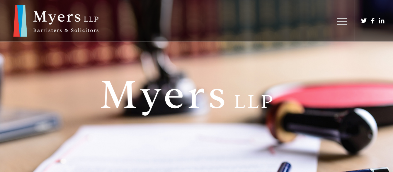 Site Web de Myers LLP