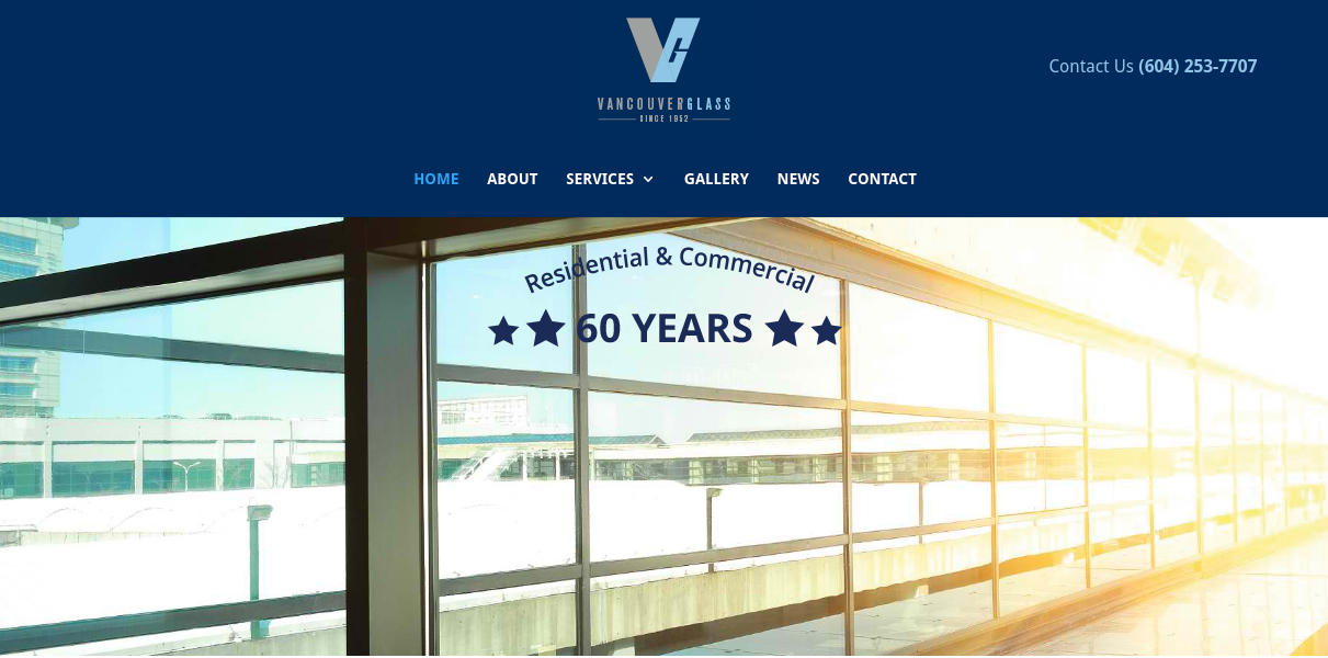 Vancouver Glass Website