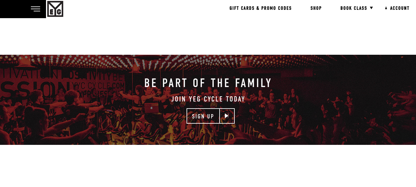 Site Web du studio YEG Cycle Spin