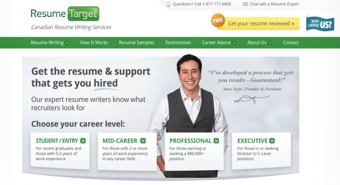 resume resources toronto