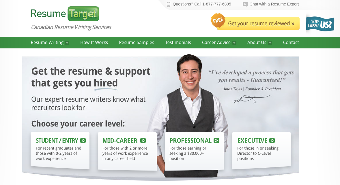 Resume Target Website
