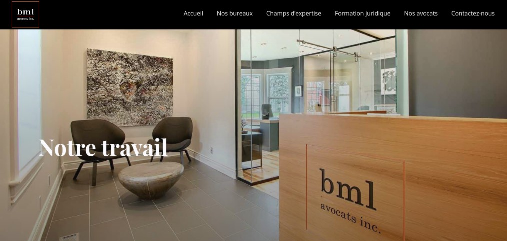 BML Avocats Inc. Website