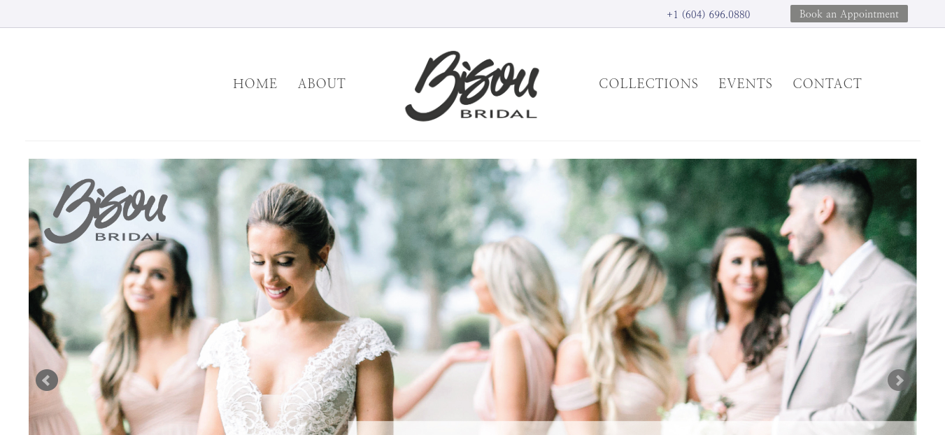Bisou Bridal Website