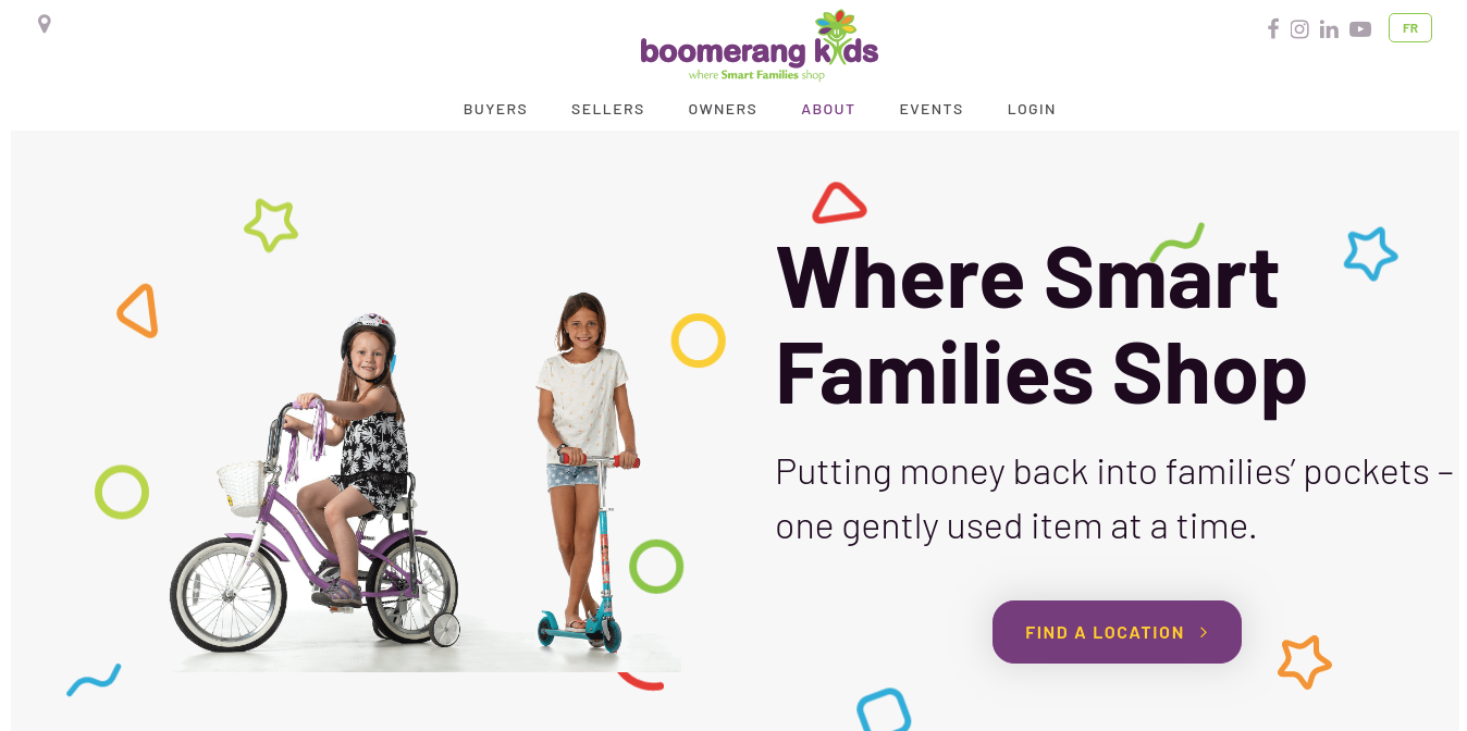 Site Web Boomerang Kids