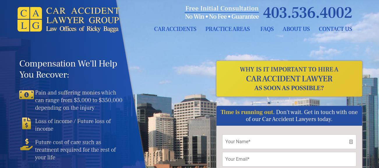 Site Web CALG de Calgary