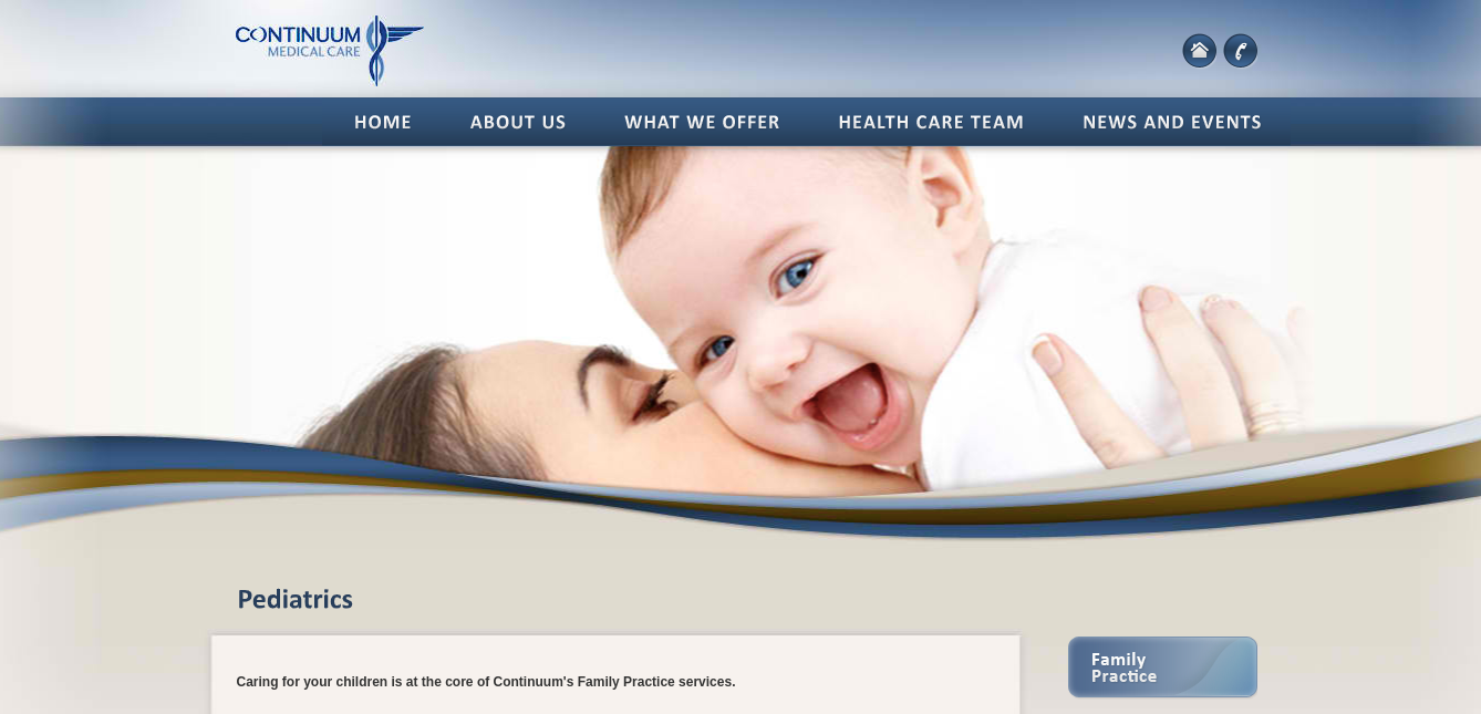 Continuum Medical Care Website