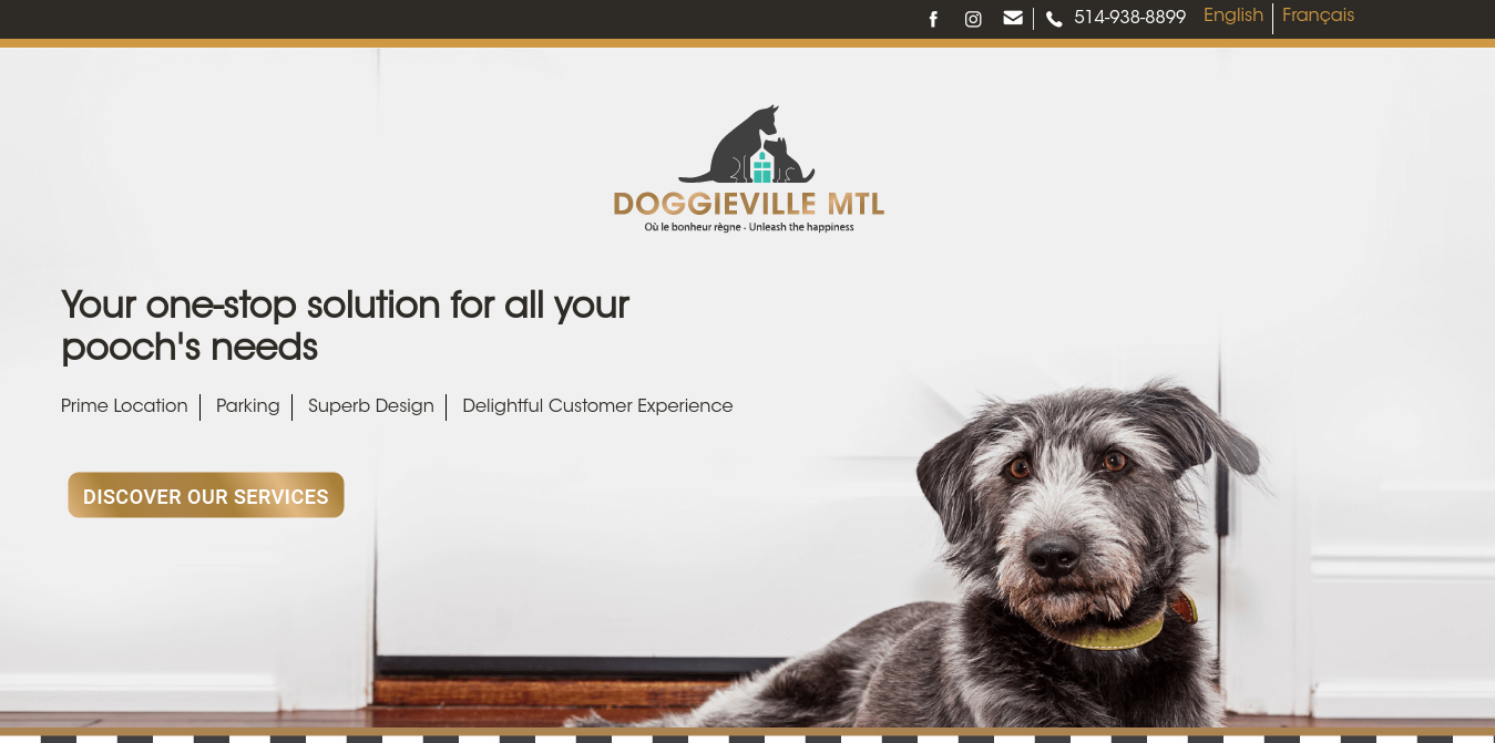 Doggieville MTL Website