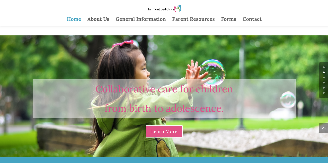 Fairmont Pediatrics Website
