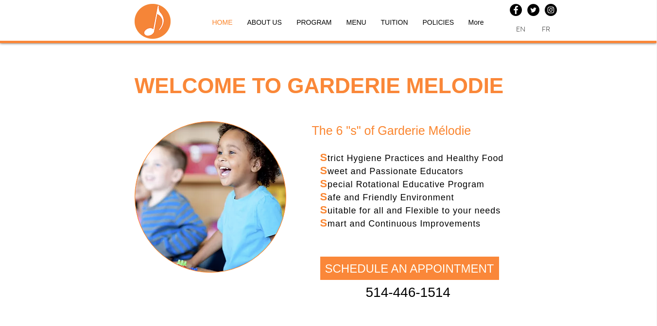 Garderie Melodie Website