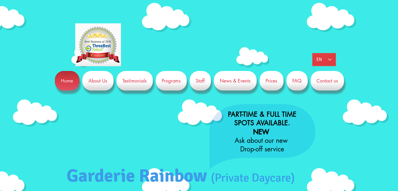 Garderie Rainbow Website