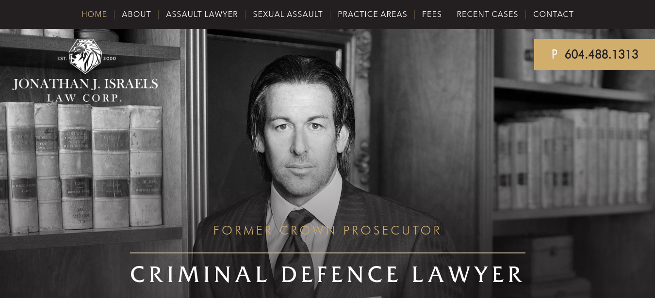 Site Web de Jonathan J. Israels Law Corp.