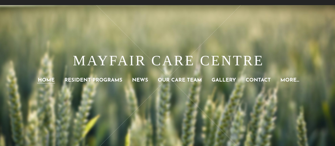 Mayfair Care Centre Website