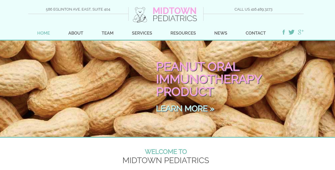 Site Web de Midtown Pediatrics