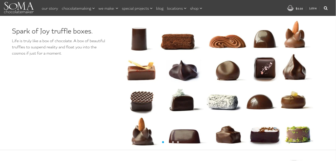 SOMA Chocolatemaker Website