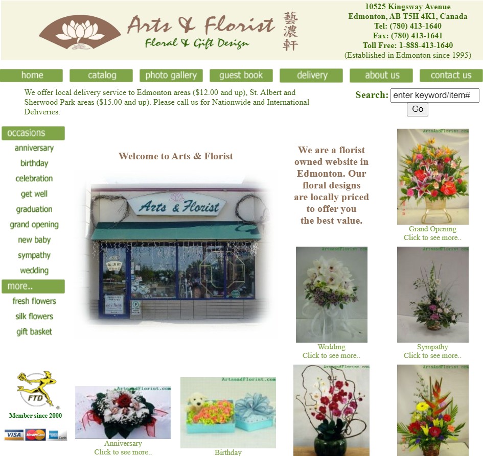arts & florist in edmonton