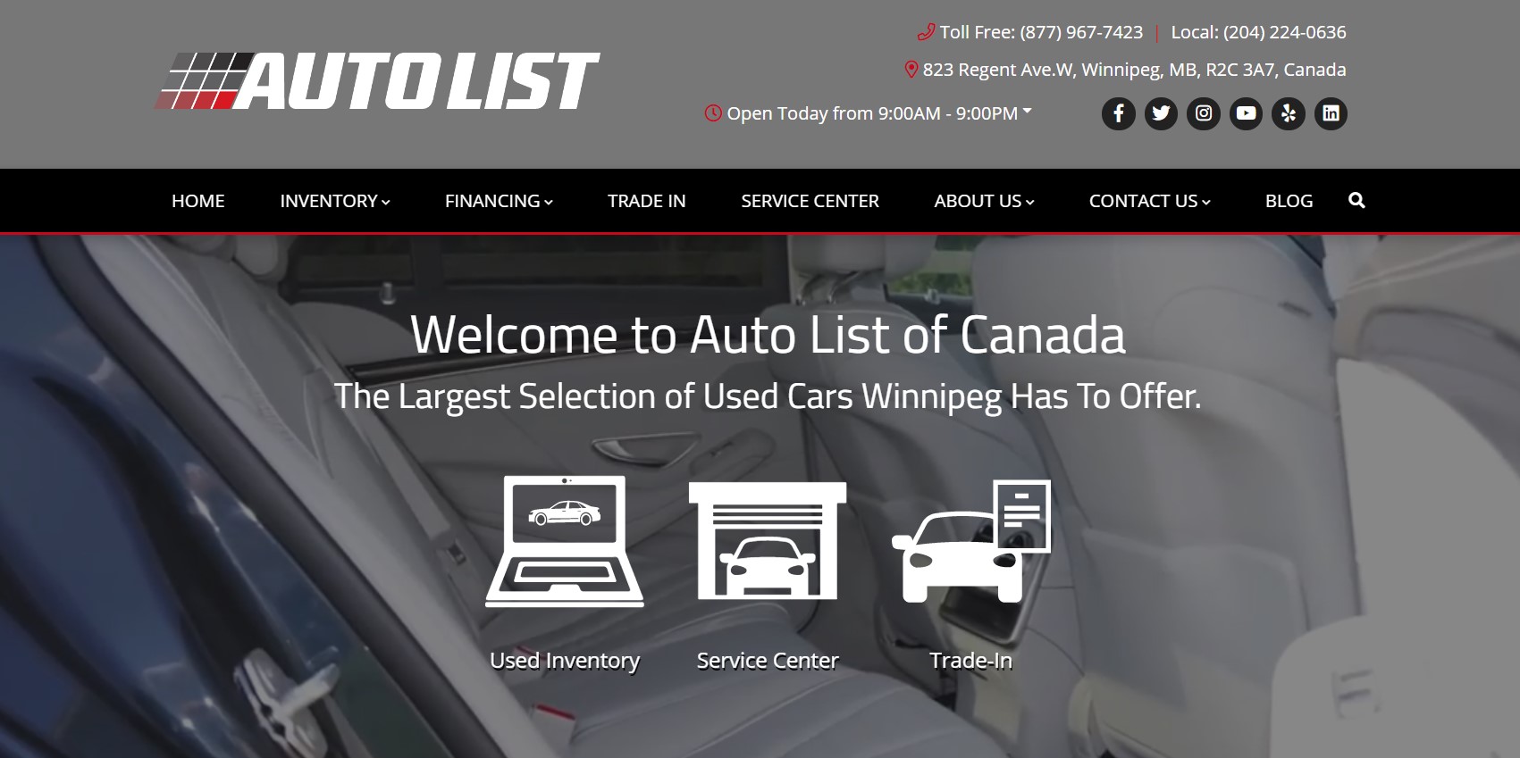 Liste des concessionnaires Toyota à Winnipeg