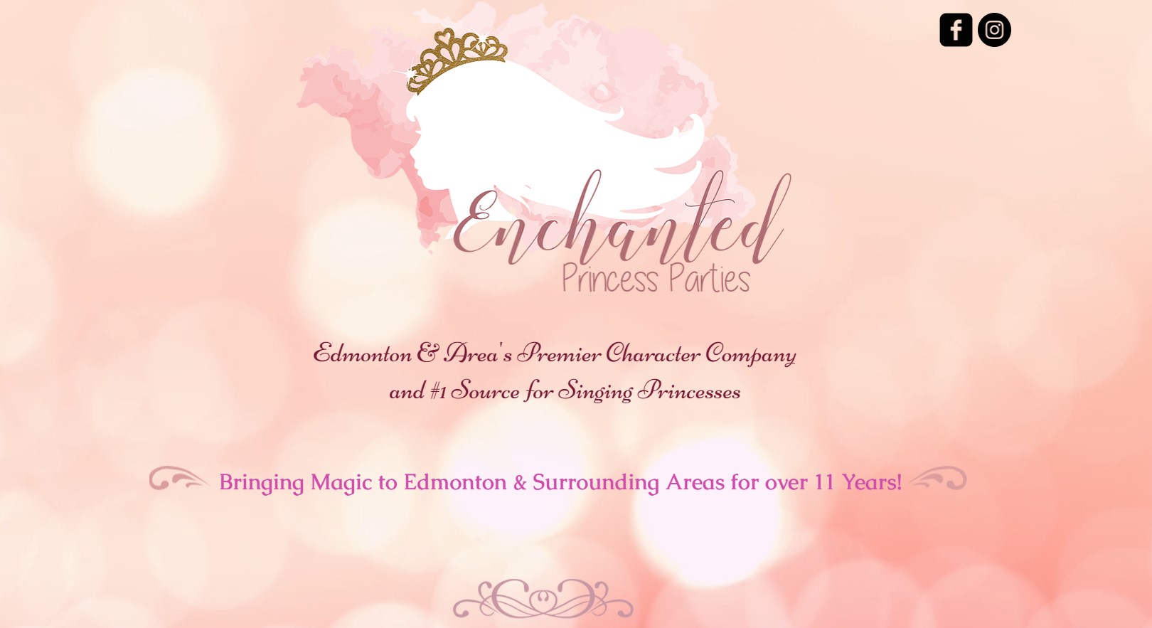enchanted princess party planner in edmonton