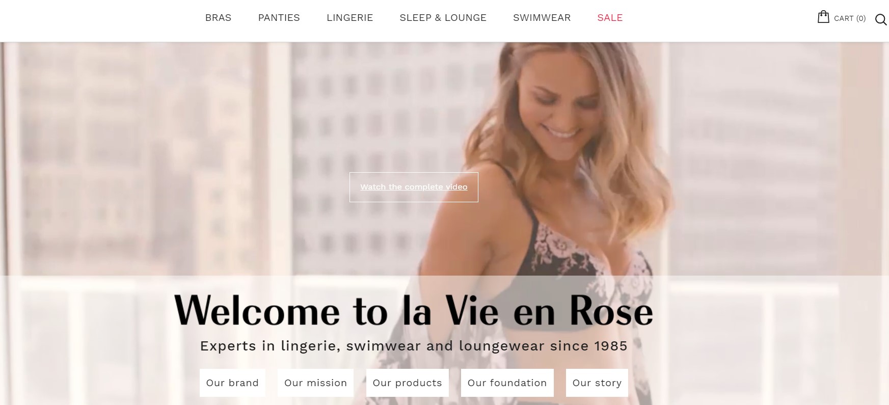 la vie en rose lingerie and sleepwear store in edmonton