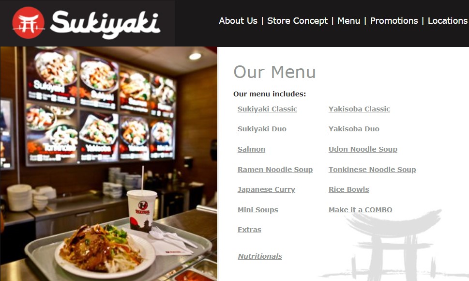 sukiyaki japanese restaurant in quebec