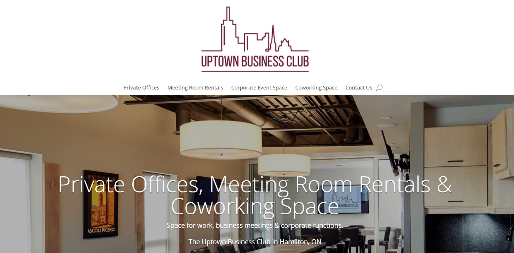 uptown business club office space rental in hamilton