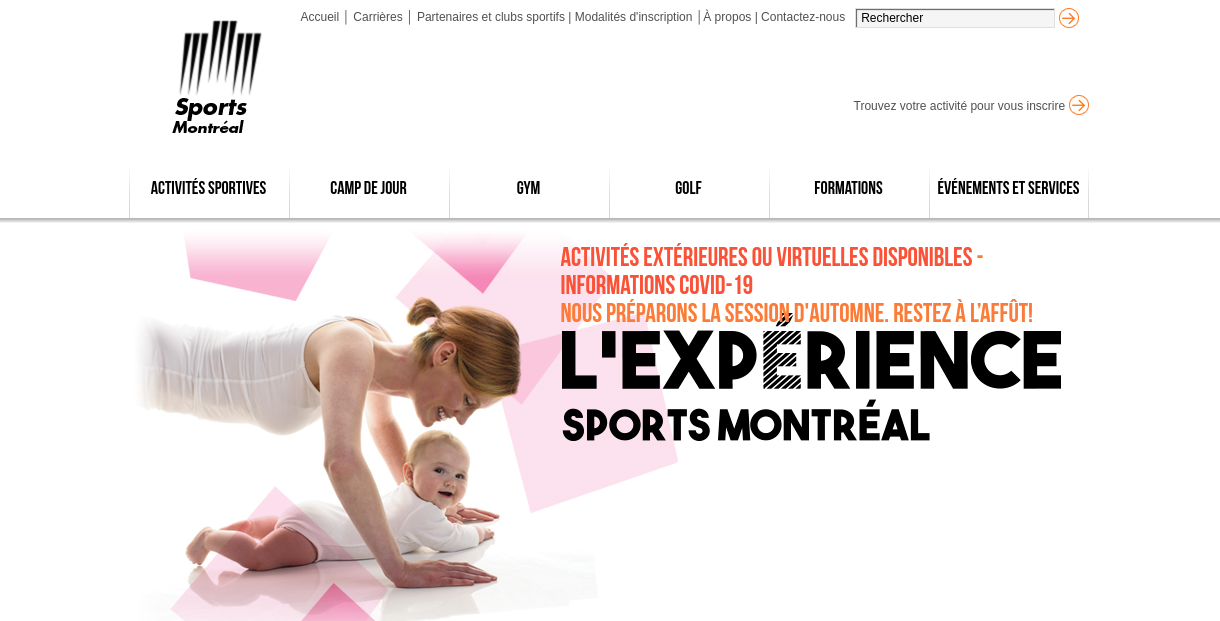 Site Web de Sports Montréal