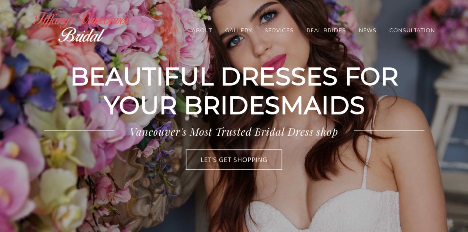 Tiffany's Vancouver Bridal Website