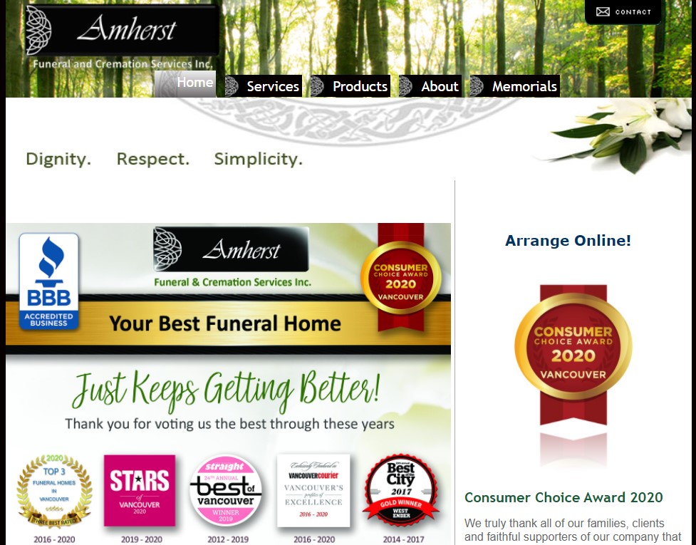 amherst funeral home in vancouver