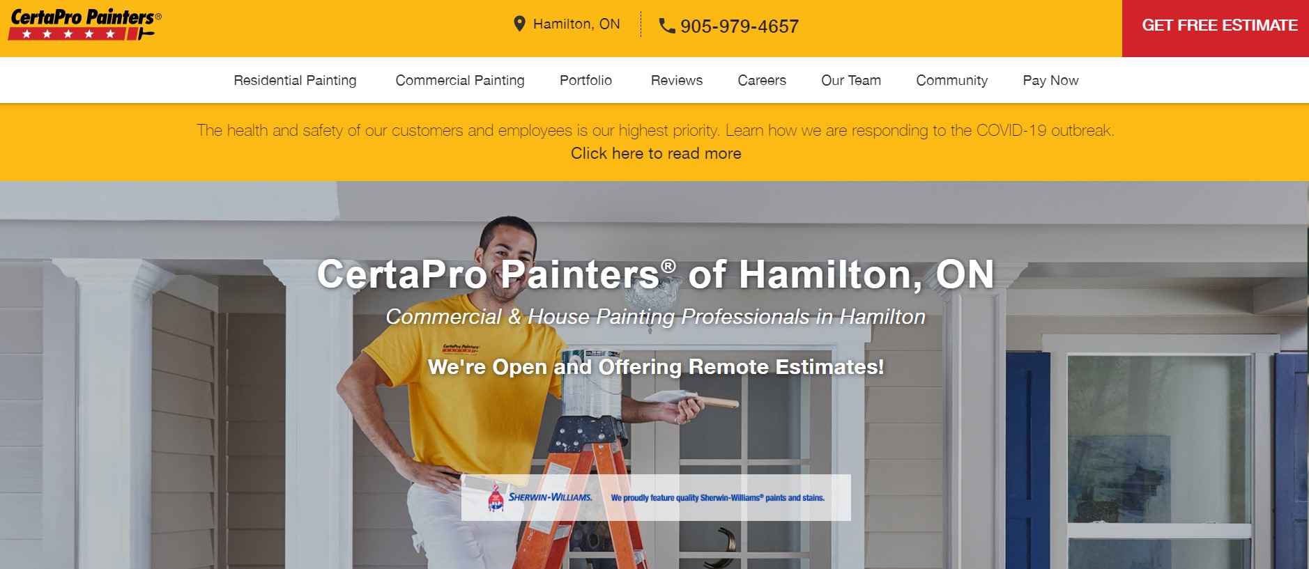 certapro painting service in hamilton