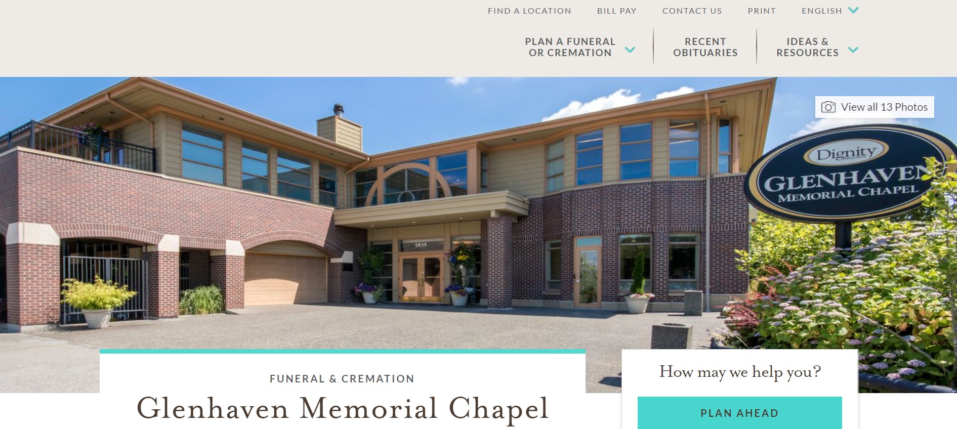 glenhaven memorial chapel funeral home in vancouver