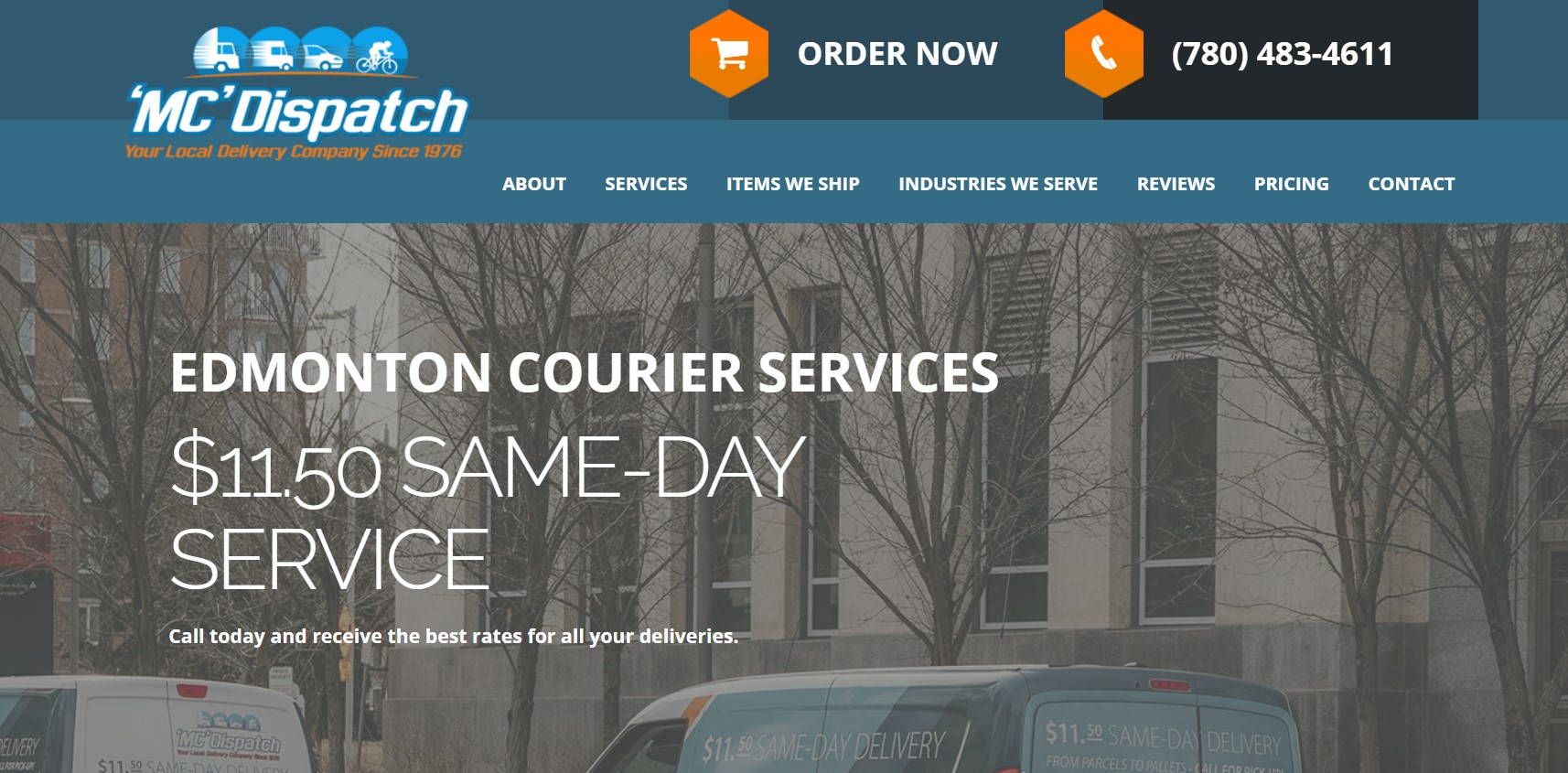 mc dispatch courier service in edmonton