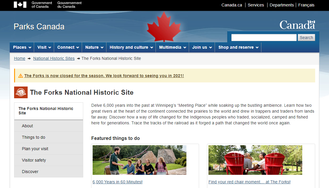 The Forks National Historic Site