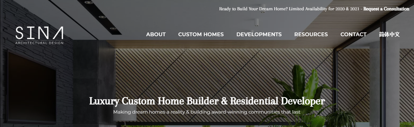 Sina Architectural Design & Custom Home Builder