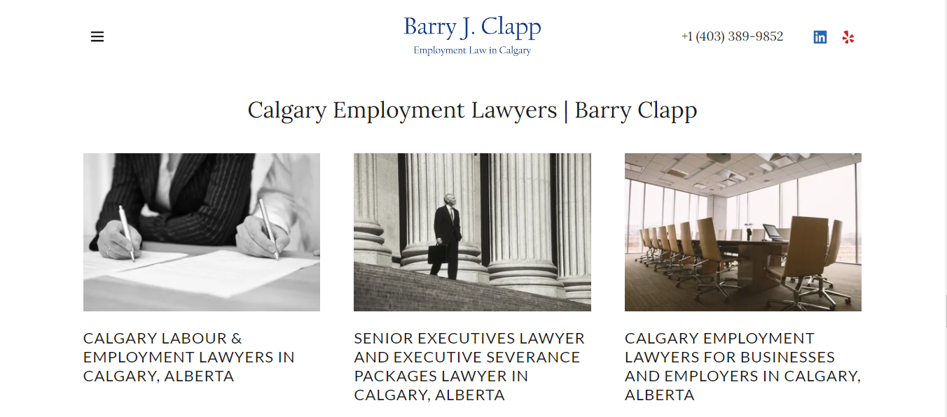 Barry Clapp Calgary Employment Lawyers