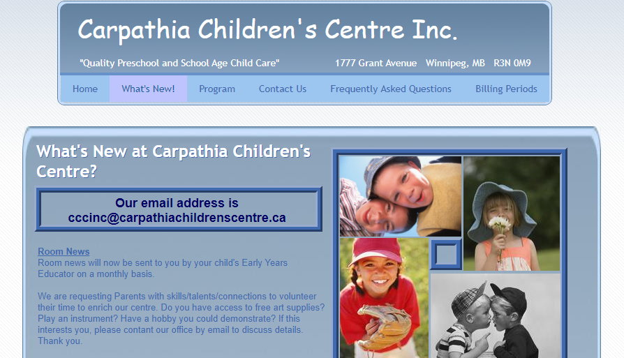 Centre pour enfants Carpathia Inc