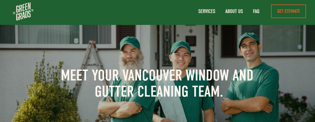 Nettoyage de fenêtres et de gouttières Green Grads