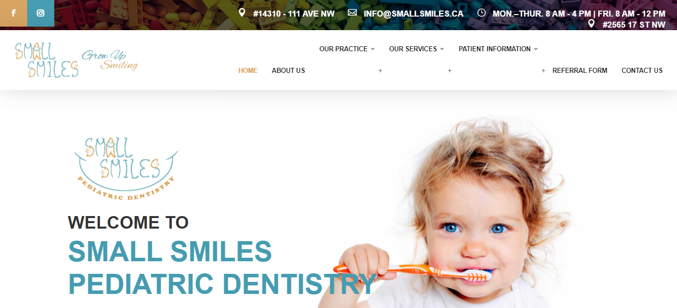 Dentisterie pédiatrique Petits sourires