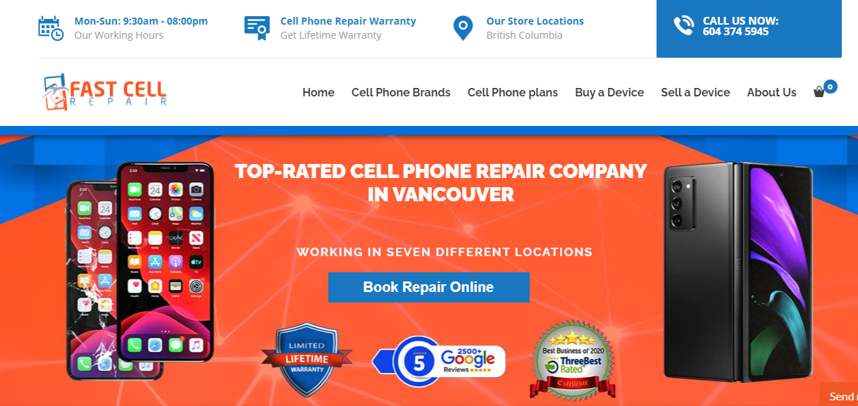 Réparation rapide de cellules Vancouver