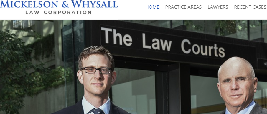Mickelson & Whysall Law Corporation.