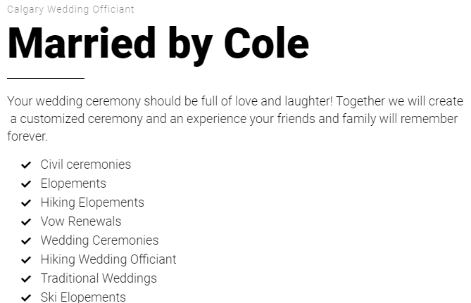 Married by Cole